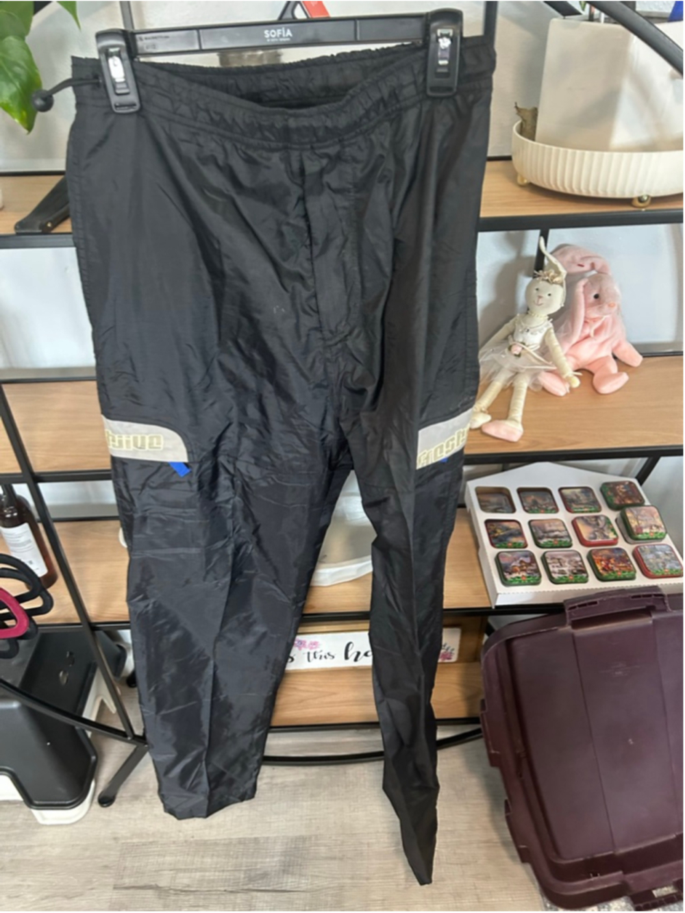 womans Freshjive Black & Blue Sweatpants & Joggers L